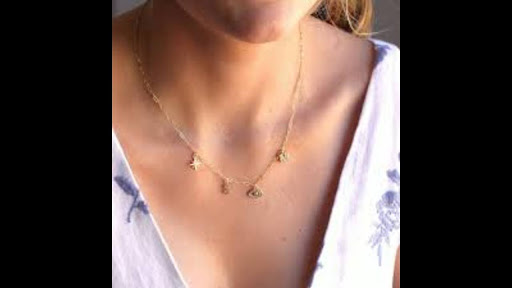 gold charm necklaces